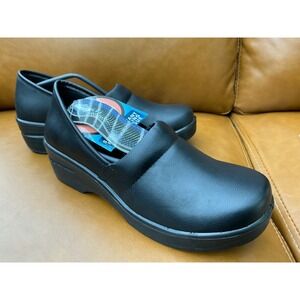 Easy Works by Easy Street Clogs Womens 9 Black New Slip Resistant Work Shoes